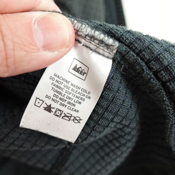 REI Co-Op Midweight Full Zip Fleece Jacket Outdoor Casual Mens Size Large Black - Picture 7 of 11